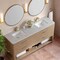 James Martin Vanities Lucian 72in Double Vanity, Carbon Oak w/ 3 CM Victorian Silver Quartz Top D704-V72-PBO-3VSL - alternate 3